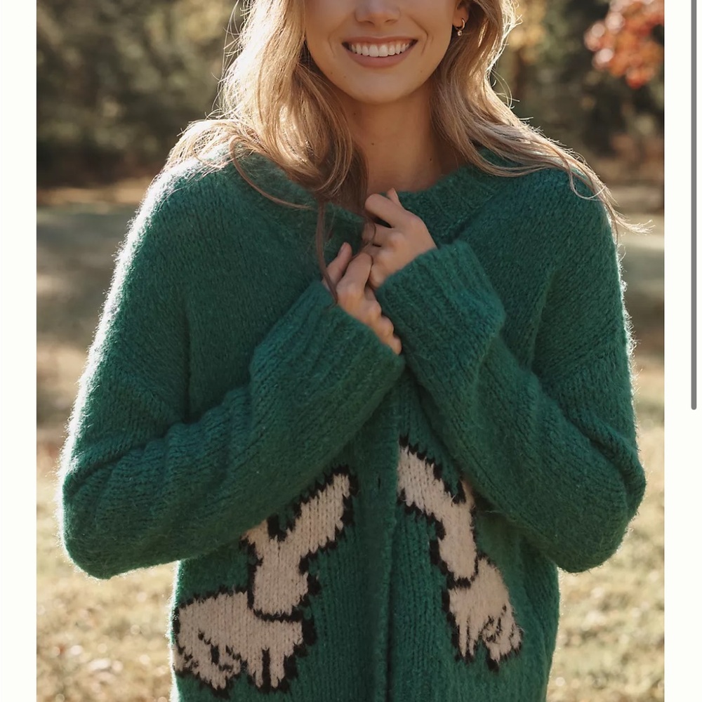 NWT Maeve anthropology  bunny slope Knit Cardigan